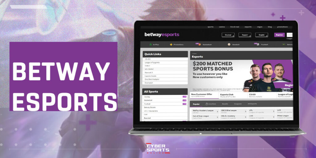 betway esports betting