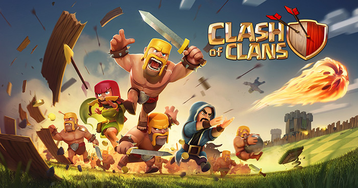Mobile online game: Clash of Clans.