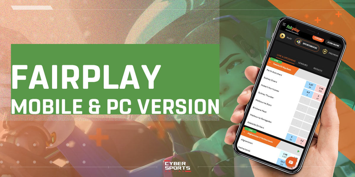 Mobile version and PC version of Fairplay