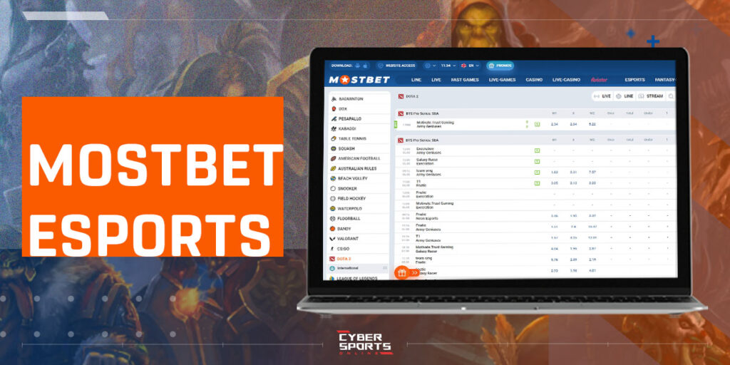 mostbet esports