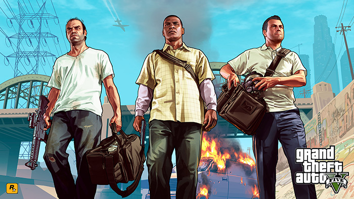 Main characters of GTA 5.