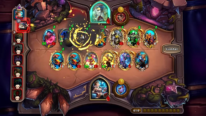 Hearthstone gameplay.