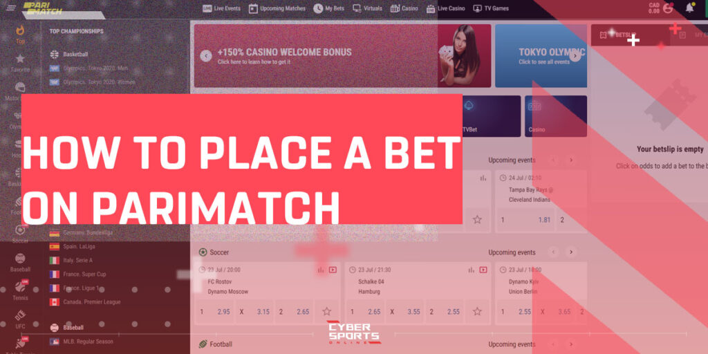 ow to place a bet on PariMatch
